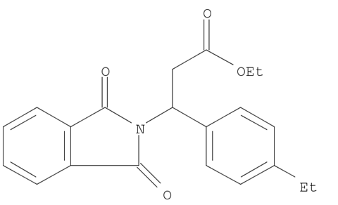 2H-Isoindole-2-propanoic acid, β-(4-ethylphenyl)-1,3-dihydro-1,3-dioxo-, ethyl ester, (-)-